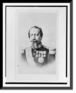 Historic Framed Print, [Napoleon III, head-and-shoulders portrait, facing front],  17-7/8" x 21-7/8"