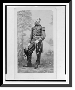 Austrian Admiral Wilhelm Freiherr von Tegetthoff, full-length portrait, facing front, Vintage Poster