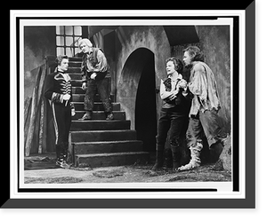 Actors (l to r) Lee Cass as Don Pizarro, Chester Watson as Rocco, Irene Jordan as Leonore, and John Alexander as Florestan in a scene from Beethoven's only opera Fidelio"" Timeless Wall Art Print