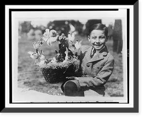 The prize basket at the Easter egg rolling at the White House, Vintage Wall Art