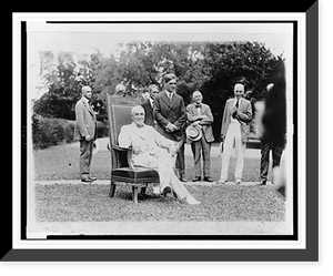President Harding was today presented with a chair made from the first American battleship The Revenge"", Vintage Print
