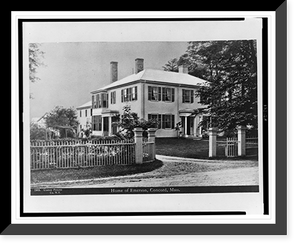 Home of Emerson, Concord, Mass..Cosmos Pictures Co., N.Y, Historic Print