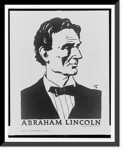 Historic Framed Print, Abraham Lincoln.Falls.,  17-7/8" x 21-7/8"