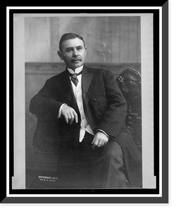 Historic Framed Print, [Senator Furnifold McLendel Simmons, three-quarter length portrait, seated, facing front],  17-7/8" x 21-7/8"