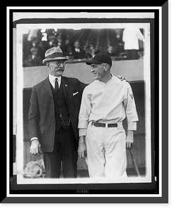 Joe Judge and his father at the World Series baseball game, Washington, D.C., 1924, Historic Reproduction