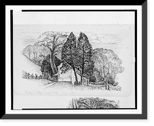 Dickey's below Great Falls, log cabin, Historic Reproduction