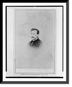 William C. Kimball, Quartermaster, 7th West Virginia Cavalry, head-and-shoulders portrait, facing left, Historic Reproduction