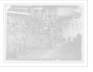 Bringing Gov. Clinton's remains ashore, New York, Vintage Poster