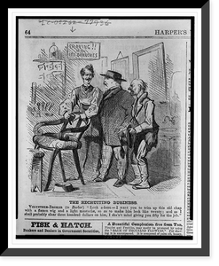 Historic Framed Print, The recruiting business,  17-7/8" x 21-7/8"