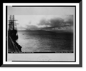 Sunset study, San Francisco Bay Classic, Antique Wall Art