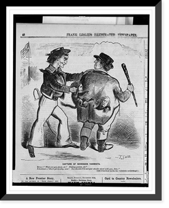 Historic Framed Print, Capture of secession varmints.T. Gunn.,  17-7/8" x 21-7/8"