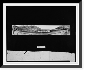 Historic Framed Print, The Horseshoe Curve, Altoona, Penna.,  17-7/8" x 21-7/8"