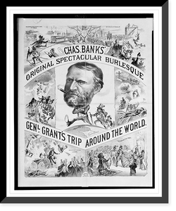 Historic Framed Print, Genl. Grant's trip around the world.,  17-7/8" x 21-7/8"