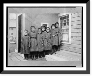 Historic Framed Print, Children of Holy Cross Mission,  17-7/8" x 21-7/8"
