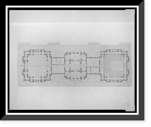 Historic Framed Print, [United States Capitol, Washington, D.C. Ground floor plan] - 5,  17-7/8" x 21-7/8"