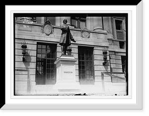Statue of Hamilton at Columbia University, New York, Vintage Print