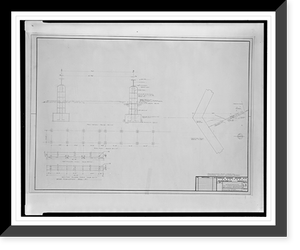 Historic Framed Print, [Apartment house (The Promenade") for Landow & Company,  4710 Bethesda Avenue,  Bethesda,  Maryland. Cooling tower location and foundation]",  17-7/8" x 21-7/8"