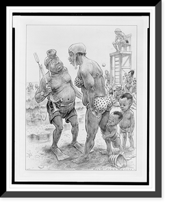 Historic Framed Print, Dark laughter. Dammit Bootsie,  aint your natural ugliness upsettin' the children enough without all that",  17-7/8" x 21-7/8"