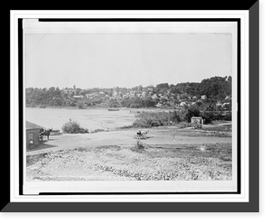 Historic Framed Print, Port Henry from steamer wharf, Lake Champlain, N.Y.,  17-7/8" x 21-7/8"