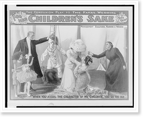 Antique Photo Print - Weddings - For her children's sake by Theo
