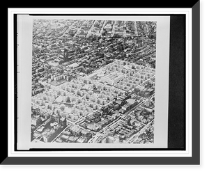 Historic Framed Print, Williamsburg houses, Brooklyn, New York City,  17-7/8" x 21-7/8"