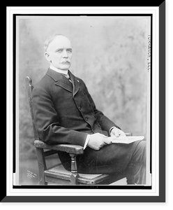Historic Framed Print, [Ell. Torrance, three-quarter length studio portrait, seated, facing slightly right],  17-7/8" x 21-7/8"
