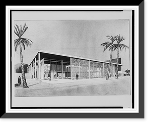 Historic Framed Print, [Bramlett Company building (project). Early scheme. Rendering],  17-7/8" x 21-7/8"