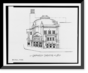 Historic Framed Print, [Orpheum Theatre, St. Paul, Minnesota].AFD 1933.,  17-7/8" x 21-7/8"