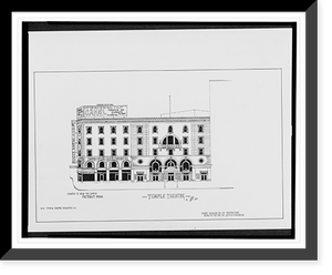 Historic Framed Print, [Temple Theatre, Monroe St. near the campus,  Detroit, Michigan].AFD 1923.,  17-7/8" x 21-7/8"