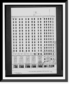 Historic Framed Print, [Skouras Bros. Ambassador Theatre, 7th St. and Locust St., St. Louis, Missouri].AFD 1933.,  17-7/8" x 21-7/8"