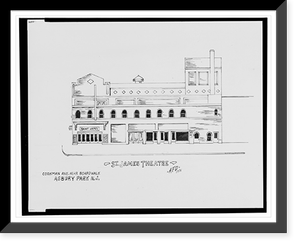 Historic Framed Print, [St. James Theatre, Cookman Ave. near boardwalk, Asbury Park, New Jersey].AFD 1931.,  17-7/8" x 21-7/8"