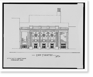 Historic Photo Print - Cincinnati - Cox Theatre George B. Cox, 1932