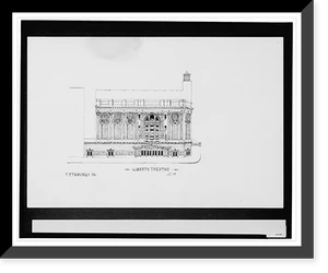 Antique Photo Print - Pittsburgh - Liberty Theatre Academy, 1937