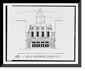 Historic Framed Print, [Capitol Theatre and RKO Orpheum Theatre, State St. near North Fairchild St., Madison, Wisconsin].AFD 1933. - 2,  17-7/8" x 21-7/8"