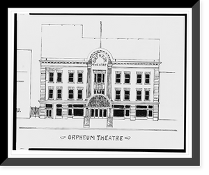 Historic Framed Print, [Orpheum Theatre and New Orpheum Theatre, Salt Lake City, Utah].AFD 1935.,  17-7/8" x 21-7/8"