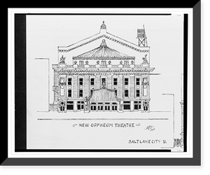 Historic Framed Print, [Orpheum Theatre and New Orpheum Theatre, Salt Lake City, Utah].AFD 1935. - 2,  17-7/8" x 21-7/8"