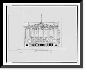 Historic Framed Print, [Roosevelt Theatre, State St. near Randolph St., Chicago, Illinois].AFD 1926.,  17-7/8" x 21-7/8"