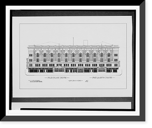 Historic Framed Print, [Poli's Palace Theatre and Poli's Majestic Theatre, Main St. Arch and Congress, Bridgeport, Connecticut].AFD 1923.,  17-7/8" x 21-7/8"