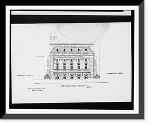 Historic Framed Print, [Blackstone Theatre, 7th St. near Michigan Ave., Chicago, Illinois].AFD 1934.,  17-7/8" x 21-7/8"