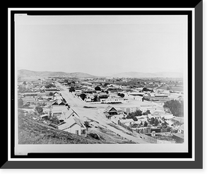 Historic Framed Print, Depot and RR works from Los Angeles, S.P.R.R.,  17-7/8" x 21-7/8"