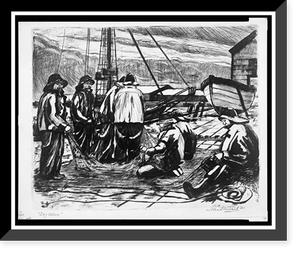 Historic Framed Print, Day ashore.John Stewart '41.,  17-7/8" x 21-7/8"