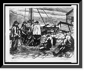 Historic Framed Print, Day ashore.John Stewart '41.,  17-7/8" x 21-7/8"