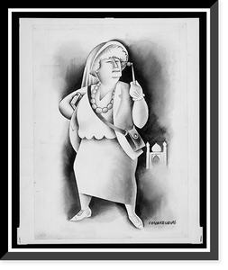 Historic Framed Print, [Katherine Mayo : or Auntie India],  17-7/8" x 21-7/8"