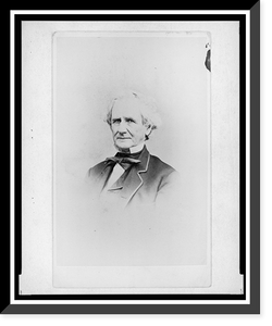 Historic Framed Print, [Simon Cameron, head-and-shoulders portrait, facing left],  17-7/8" x 21-7/8"