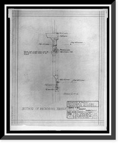 Historic Framed Print, [Alterations to an office building (Woodward Building"),  15th Street and H Street,  N.W.,  Washington,  D.C. Method of anchoring marble]",  17-7/8" x 21-7/8"