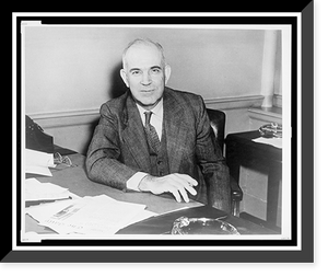 Historic Framed Print, [William H. Grimes, half-length portrait, seated at desk, facing front],  17-7/8" x 21-7/8"