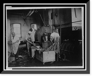 Historic Framed Print, [African American workers doing laundry at the Bureau of Engraving & Printing],  17-7/8" x 21-7/8"
