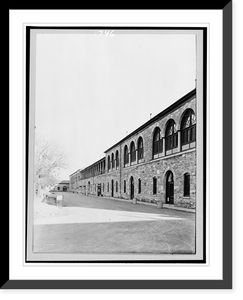 Historic Framed Print, Quadrangle. Fort Sam Houston, Tex. Interior. south side,  17-7/8" x 21-7/8"