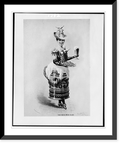 Historic Framed Print, The Bock beer maid.Wilson, Wagner & Co., Lith., Chicago. - 2,  17-7/8" x 21-7/8"