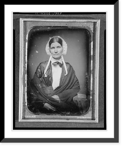 Antique Portrait - Eunice Fiske Durfee - Antique Wall Decor Print